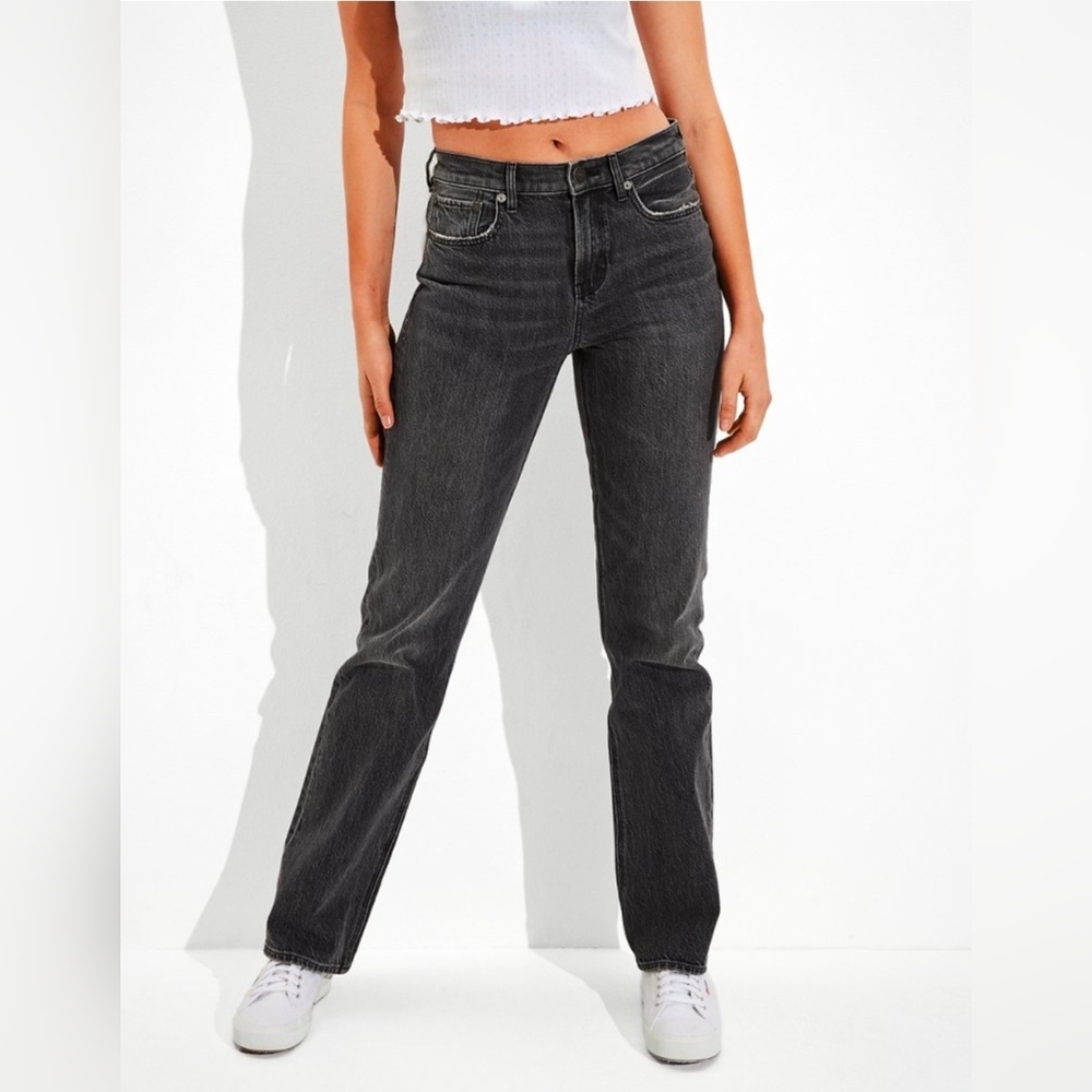 American Eagle Black 90s Bootcut Jeans (size 2S)